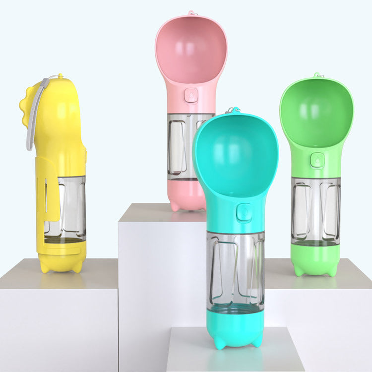 3 in 1 Hundewasserflasche + Fressnapf + Hunde-Müllbeutel